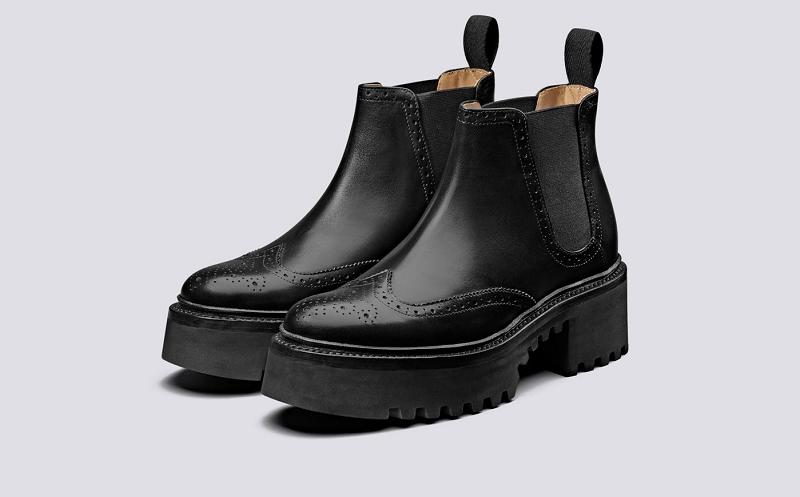 Grenson Alissa Womens Chelsea Boots - Black TU1834